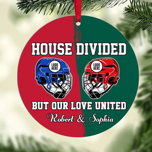 Personalized Gifts For Ice Hockey Lovers Couple Christmas Ornament 08huti141024 - Ornament - GoDuckee