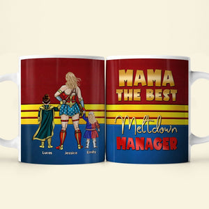 Personalized Gifts For Mother Coffee Mug Mama The Best, Meltdown Manager 06KATI130324PA - Coffee Mugs - GoDuckee