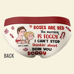 Personalized Gifts For Women's Briefs Roses Are Red The Morning Is Foggy - Boxers & Briefs - GoDuckee