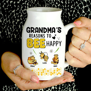 Personalized Gifts For Grandma Flower Vase 04htti220624 - Flower Vase - GoDuckee