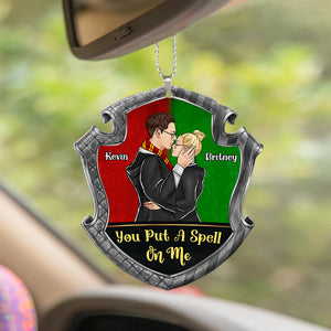 Sweet Couple Personalized Flat Car Ornament And Keychain 05HUDT240723TM - Ornament - GoDuckee