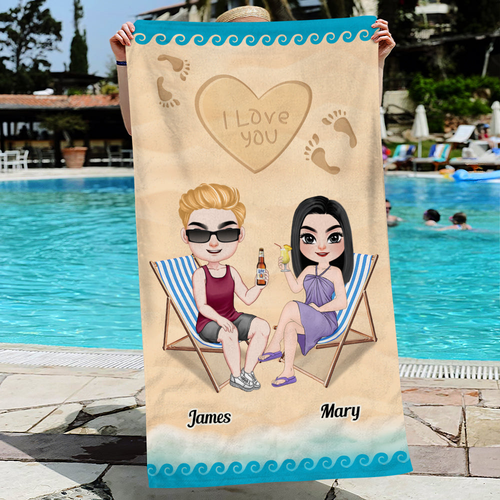 Beach Towel Collection Summer Gift For Couple, Friends & Family 01ACDT210423HH - Beach Towel - GoDuckee