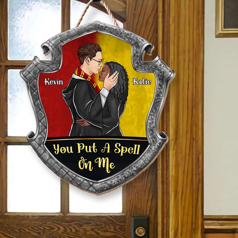 You Put A Spell On Me 03HUDT010823TM Personalized Wood Sign, Gifts For Him Gifts For Her - Wood Sign - GoDuckee