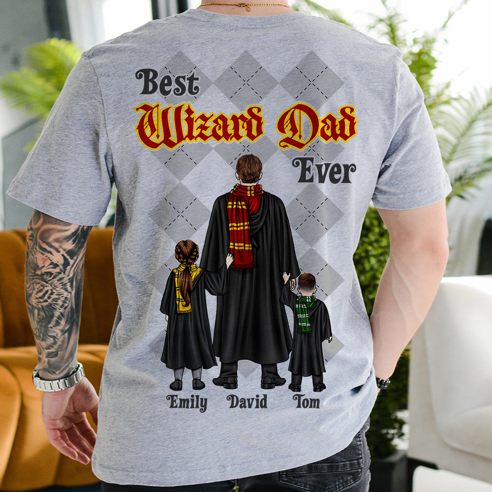 Best Wizard Dad Mom Ever 05HUDT060523TM Magic Personalized Shirt Sweatshirt Hoodie - Shirts - GoDuckee