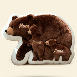 Caring Bear Mom Custom Shape Pillow - Personalized Gifts For Mom 02qhti270226 - Pillow - GoDuckee