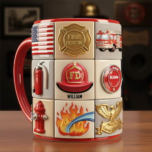 Firefighter Coffee Accent Mug - Personalized Gifts For Firefighter Coffee Mug 03TOTI311025 - Coffee Mug - GoDuckee
