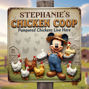 Cute Chicken Coop Metal Sign - Personalized Gifts For Farmers 01ohti050625 - Metal Signs - GoDuckee