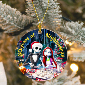 Personalized Gifts For Couple Horror Christmas Horror Ornament 01HUMH280924 - Ornament - GoDuckee