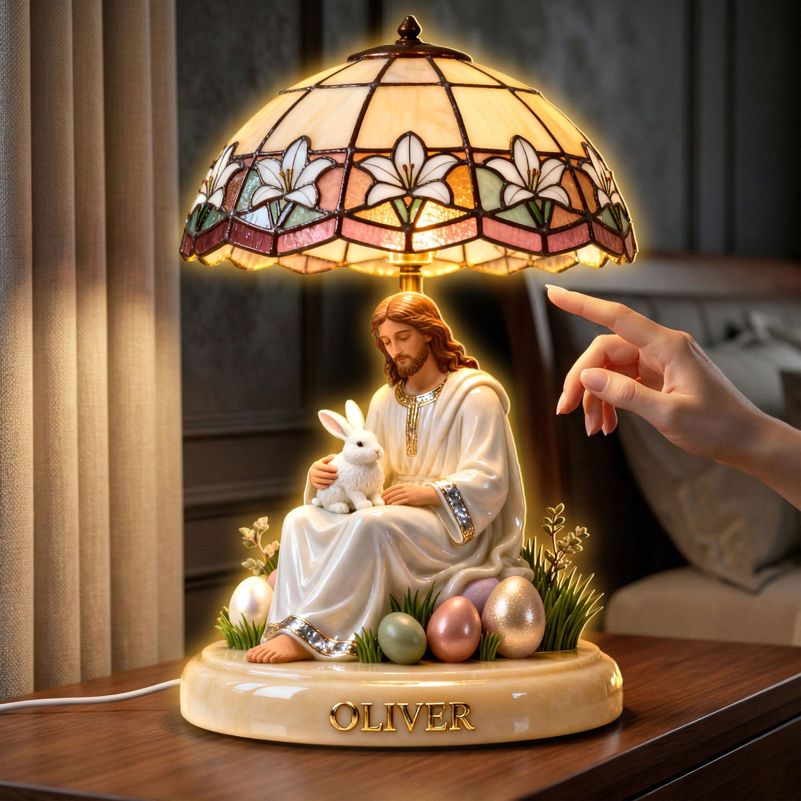 Easter Faith Light Box Personalized Gifts For Christian 02PGTI120226 - Light Box - GoDuckee