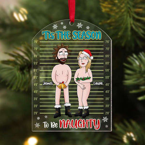 Personalized Christmas Gifts For Naughty Couple Acrylic Ornament 01TOTI010824HG - Ornament - GoDuckee