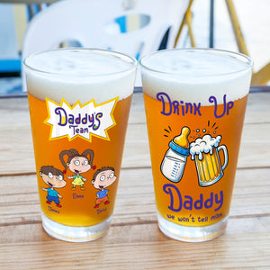 Personalized Gifts For Dad Beer Glass 05TODC200524HH - Drinkware - GoDuckee