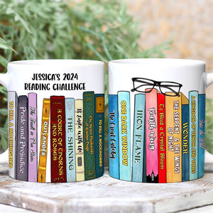 Book Lover Reading Challenge 01huti021223 Personalized Coffee Mug - Coffee Mug - GoDuckee