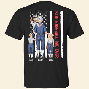 Personalized Dad Shirt Best Baseball Dad Ever - Shirts - GoDuckee