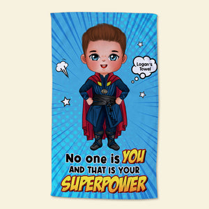 No One Is You, And That Is Your Superpower, Gift For Kids, Personalized Beach Towel, Kid Beach Towel 04PGTI110823PA - Beach Towel - GoDuckee