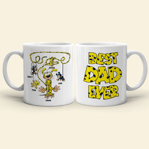 Best Dad Ever Houba Monkey Family TT 07OHDT300523 Personalized Family Mug - Coffee Mug - GoDuckee