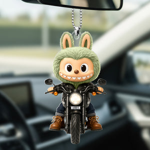 Cute Doll Car Ornament - Personalized Gifts For Motorcycle Lovers 02nati140725 - Ornament - GoDuckee