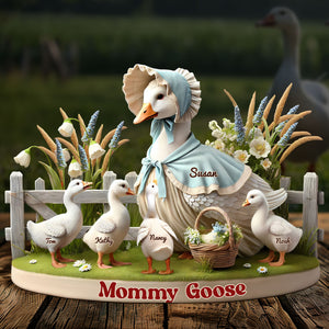 Goose Mom Plaque - Personalized Gifts For Mom 05qhti180425 - Shaped Plaques - GoDuckee