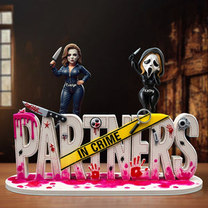 Horror Besties Plaque - Personalized Gifts For Besties 02qhti280525 - Shaped Plaques - GoDuckee