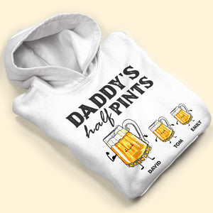 Daddy's Half Pints, Personalized Shirt, Gift For Dad, Beer Dad And Kids - Shirts - GoDuckee
