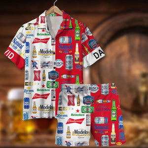 Personalized Gifts For Beer Lovers 02TODC090724 Beer Brands Hawaiian Set - Hawaiian Shirts - GoDuckee