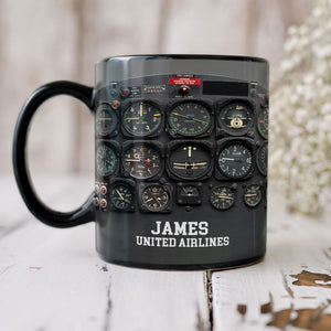 Personalized Aircraft Cockpit Mug, Gift For Airplane Lovers BLM-humix151223 - Coffee Mug - GoDuckee