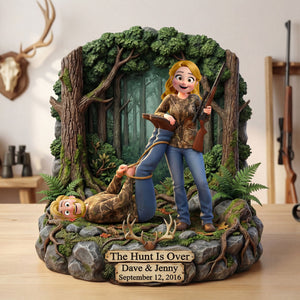 Hunting Couple Acrylic Plaque - Personalized Gifts For Couple Plaque 02HUTI200126HG - Shaped Plaques - GoDuckee