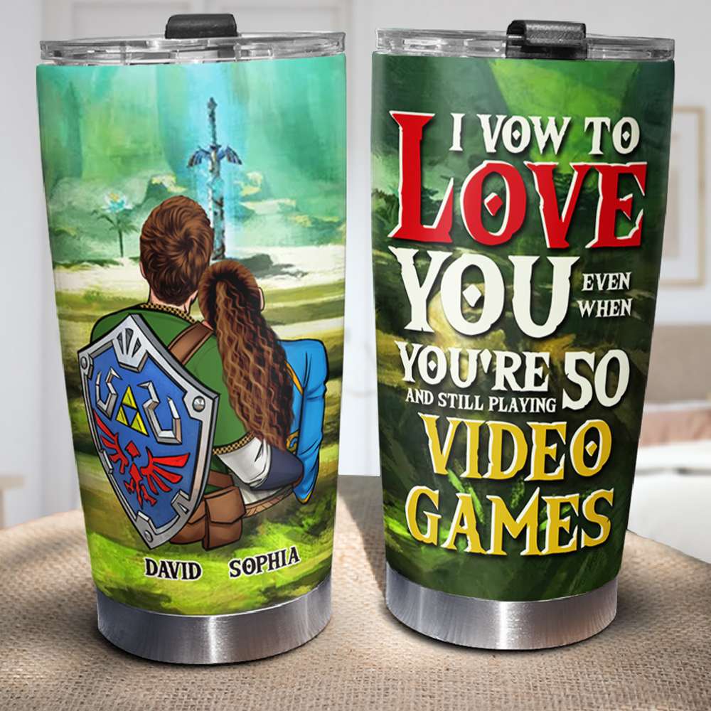 I Vow To Love You, Personalized Tumbler 05OHDT120723HH Gifts For Couple - Tumbler Cup - GoDuckee
