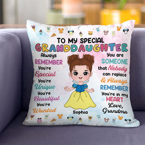 To My Special Daughter, Gift For Kids, Personalized Pillow, Princess Kid Pillow 05HTTI110823HA - Pillow - GoDuckee