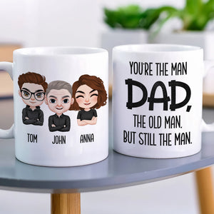 Dad The Old Man But Still The Man Personalized Dad Coffee Mug Gift For Dad - Coffee Mug - GoDuckee