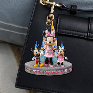 Personalized Gifts For Mom Keychain, Mom & Kids Hand In Hand 01qhti090425 - Keychains - GoDuckee