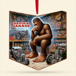 Personalized Big Foot Garage Christmas Ornament 03OHTI280924 - Ornament - GoDuckee