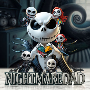 Nightmare Dad Plaque - Personalized Gifts For Dad 02nati120525 - Shaped Plaques - GoDuckee