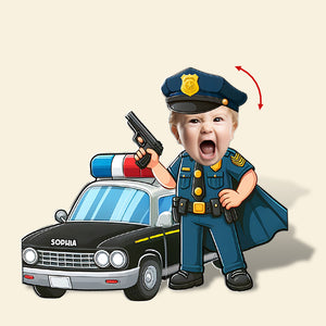 Custom Photo Gifts For Police Shaking Head Standee Cute Gifts - Shaking Head Standee - GoDuckee