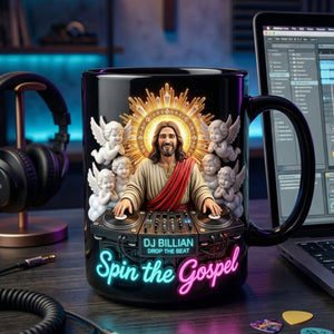 Spin the Gospel Coffee Mug - Personalized Gifts For Music Lovers 01pati060426 - Coffee Mug - GoDuckee