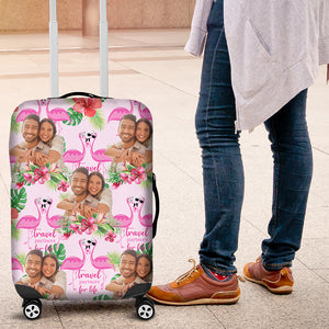 Custom Photo Gifts For Couple Luggage Cover 01XQDC020724 - Luggage Covers - GoDuckee