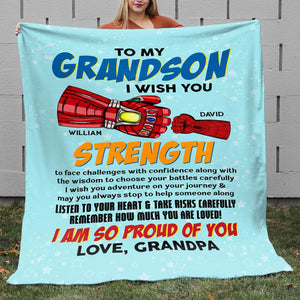 I'm So Proud Of You 05DTDT270723HA Personalized Blanket, Gifts For Grandparent - Blanket - GoDuckee