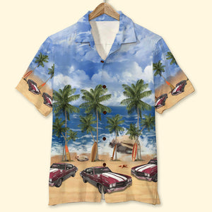 Gift For Cars Lover, Personalized Hawaiian Shirt, Classic Car Beach Hawaiian Shirt, Summer Gift - Hawaiian Shirts - GoDuckee