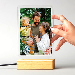 Family Gift, Personalized Led Light, Custom Image Family, Friends, Couple Led Light - Led Night Light - GoDuckee