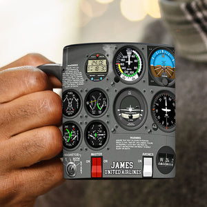 Personalized Aircraft Cockpit Mug, Gift For Airplane Lovers BLM-humix151223 - Coffee Mug - GoDuckee