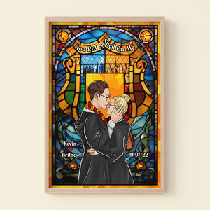 You Put A Spell On Me 01HUDT180823TM Personalized Light Picture Frame, Couple Kissing Gifts - Poster & Canvas - GoDuckee