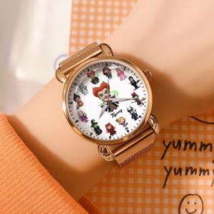 Witch Mesh Strap Quartz Watch - Personalized Gifts For Witch Fans 04nati180725 - Quartz Watch - GoDuckee