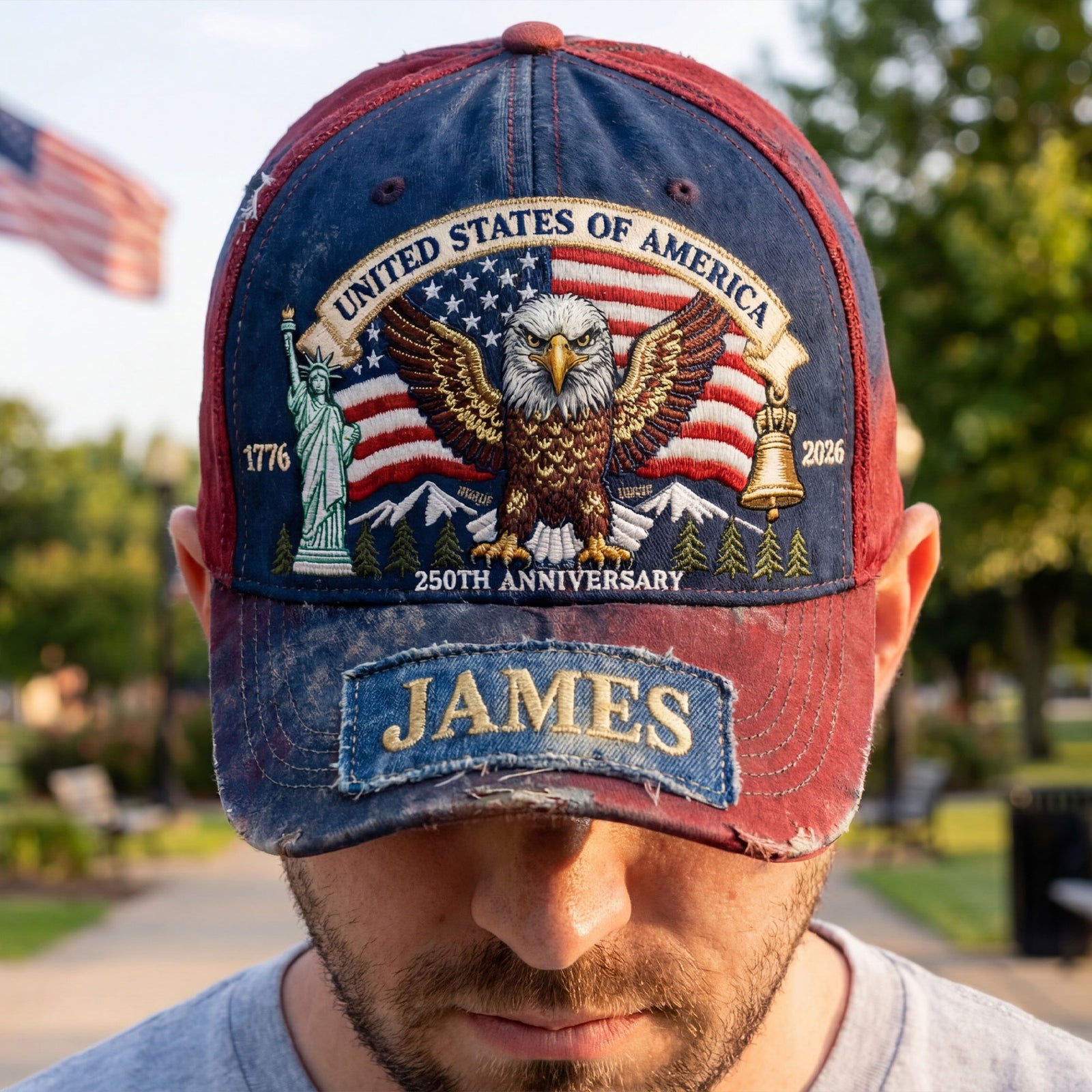 Proud Eagle Classic Cap - Personalized Gifts For Patriots 04qhti280126 - Caps - GoDuckee