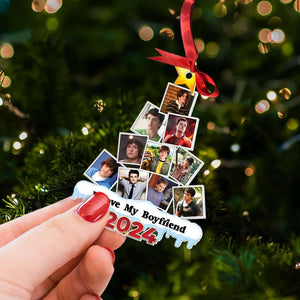 Custom Photo Gifts For Fans Christmas Ornament 032HUTI140824 - Ornament - GoDuckee