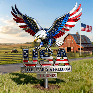 American Eagle Metal Sign - Personalized Gifts For Patriots 02qhti050326 - Metal Signs - GoDuckee
