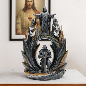 Kneeling Knight Plaque - Personalized Gifts For Jesus Lovers 05tgti070725 - Shaped Plaques - GoDuckee