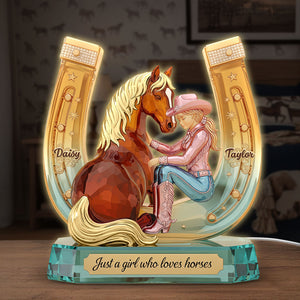 Horse Girl Acrylic Light Box - Personalized Gifts For Horse Lovers 03pgti031225 - Light Box - GoDuckee