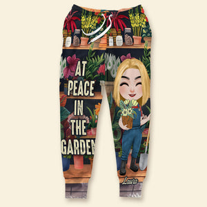 Personalized Gifts For Gardening Lover Sweatpants, At Peace In The Garden 03tgti021224hh - Shorts and Pants - GoDuckee