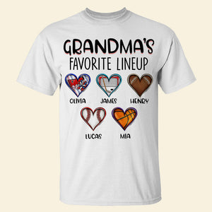 Family Favorite Lineup, Personalized Shirt, Gifts For Family 01HUDT100723 - Shirts - GoDuckee