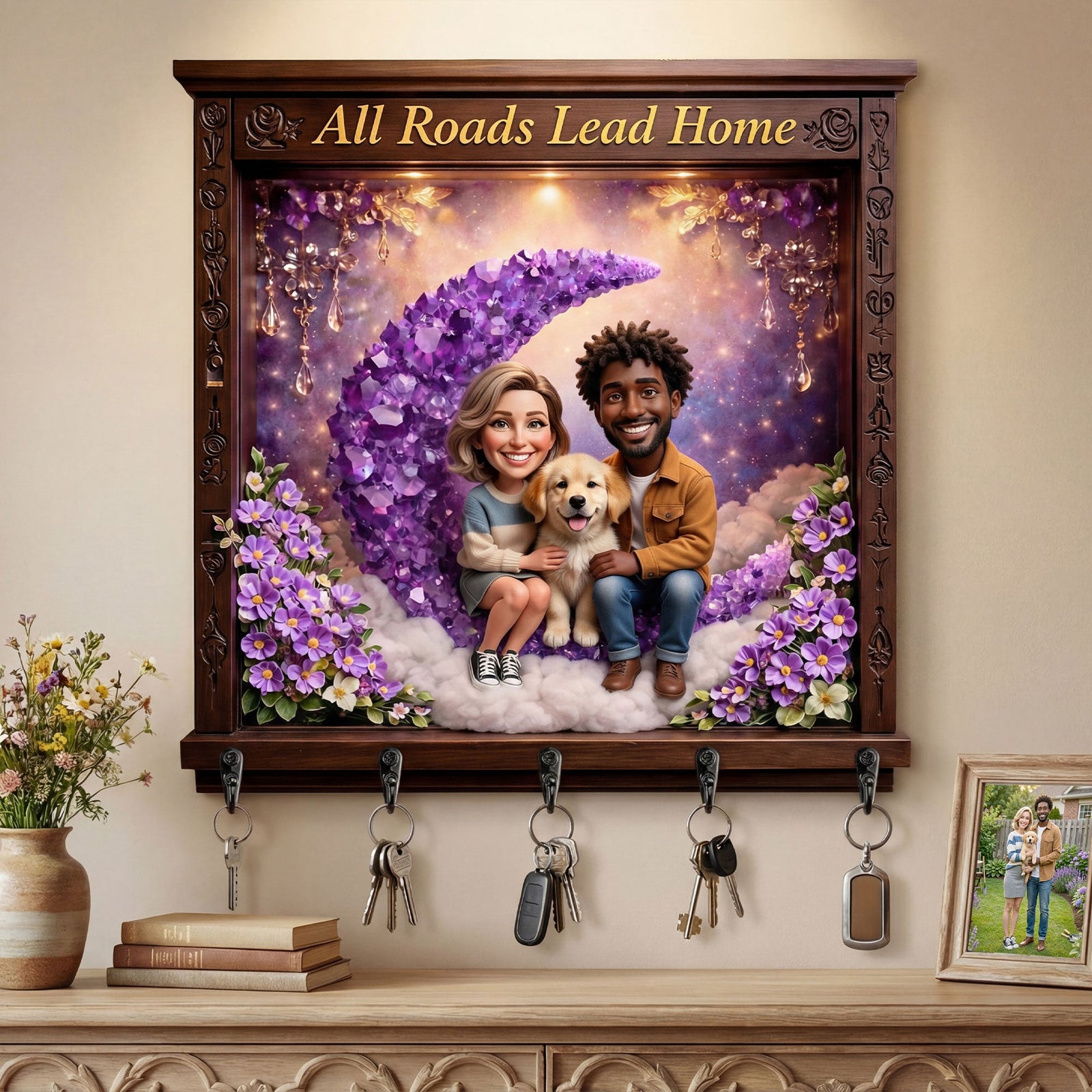 Custom Photo Acrylic Key Hanger - Gifts For Family 05tyti300326 - Key Hanger - GoDuckee