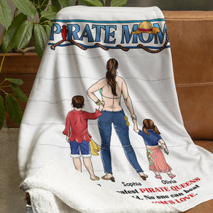 Personalized Gifts For Mom Blanket Pirate Mom 01HUDT270324PA - Blankets - GoDuckee